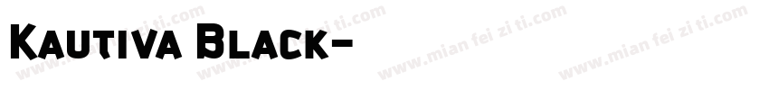 Kautiva Black字体转换